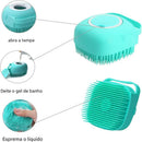 PetzCore™ Escova de Banho em Silicone com Dispenser de Shampoo para Cães e Gatos