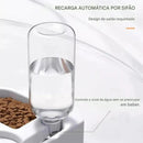 PetzCore™ Comedouro Duplo para Cães e Gatos | Tigelas para Água e Ração