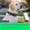 PetzCore™ Coleira para AirTag com Faixa Refletiva | Segurança e Localização para Cães