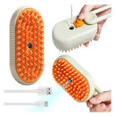 PetzCore™ Escova a Vapor 3 em 1 para Pets | Remove Pelos e Massageia