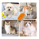 Escova pet 3 em 1 com vapor para cães e gatos