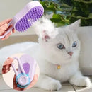 Escova pet 3 em 1 com vapor para cães e gatos