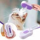 Escova pet 3 em 1 com vapor para cães e gatos