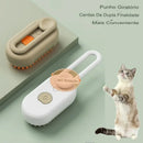 PetzCore™ Escova a Vapor 3 em 1 para Pets | Remove Pelos e Massageia
