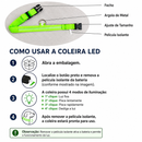 PetzCore™ Coleira LED Recarregável para Cães | Segurança em Passeios Noturnos