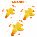 PetzCore™ Patinho de Pelúcia Sonoro para Cães | Brinquedo Mordedor Antiestresse