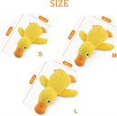 Brinquedo pato de pelúcia com som para cães