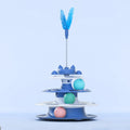 PetzCore™ Brinquedo Interativo Giratório para Gatos | Torre com Bolinha e Haste Divertida