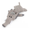 PetzCore™ Brinquedo de Pelúcia com Som para Cães | Mordedor Resistente Leão, Lobo ou Elefante