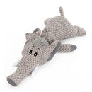 PetzCore™ Brinquedo de Pelúcia com Som para Cães | Mordedor Resistente Leão, Lobo ou Elefante