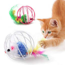 PetzCore™ Ratinho Interativo na Gaiola para Gatos | Brinquedo de Caça e Estímulo Mental