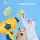 PetzCore™ Lançador Interativo de Discos para Gatos | Brinquedo de Caça com Mini Frisbee