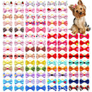 PetzCore™ Kit com 30 Laços para Cães e Gatos com Elástico | Laços Artesanais para Pet