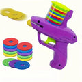 PetzCore™ Lançador de Discos para Gatos | Brinquedo Interativo com 15 Discos de Espuma
