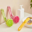 PetzCore™ Escova de Banho com Cabo Longo em Silicone para Cães e Gatos
