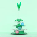 PetzCore™ Brinquedo Interativo Giratório para Gatos | Torre com Bolinha e Haste Divertida