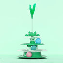 PetzCore™ Brinquedo Interativo Giratório para Gatos | Torre com Bolinha e Haste Divertida