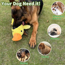 Brinquedo pato de pelúcia com som para cães