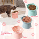 PetzCore™ Comedouro Ergonômico Inclinado para Gatos