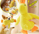 Brinquedo pato de pelúcia com som para cães