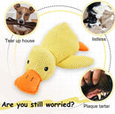 Brinquedo pato de pelúcia com som para cães