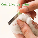 PetzCore™ Cortador de Unhas 3 em 1 com LED e Lixa para Cães e Gatos
