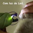 PetzCore™ Cortador de Unhas 3 em 1 com LED e Lixa para Cães e Gatos